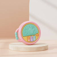 Embossed Toy Drum with Handle Handheld Baby Drum Toy Interactive Educational for Nursery