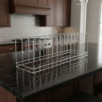 Pizza Pan Rack Multi-Functional Baking Tray Holder Countertop Pan Organizer Space Saving Pot Lid Stand Sturdy Duty