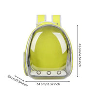 Bubble Cat Backpack Zippered Cat Carrier Backpack Hard-Shell Pet Carrier Top Handle