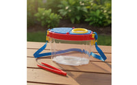 Ventilated Lid Observation Box Built-in Magnifier Magnifying Bug Collector Shoulder Strap Nature Exploration Kit for Outdoor, Camping