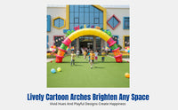 Cartoon Inflatable Archway, Rainbow Gate, Welcome Arch, Event, Kindergarten, Opening Ceremony