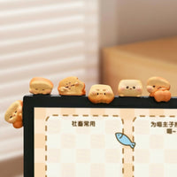 6 Pieces Kawaii Bread Figurine Cute Bread Figurines Lightweight Monitor Figurines Long-Lasting for Office Workers, Teens