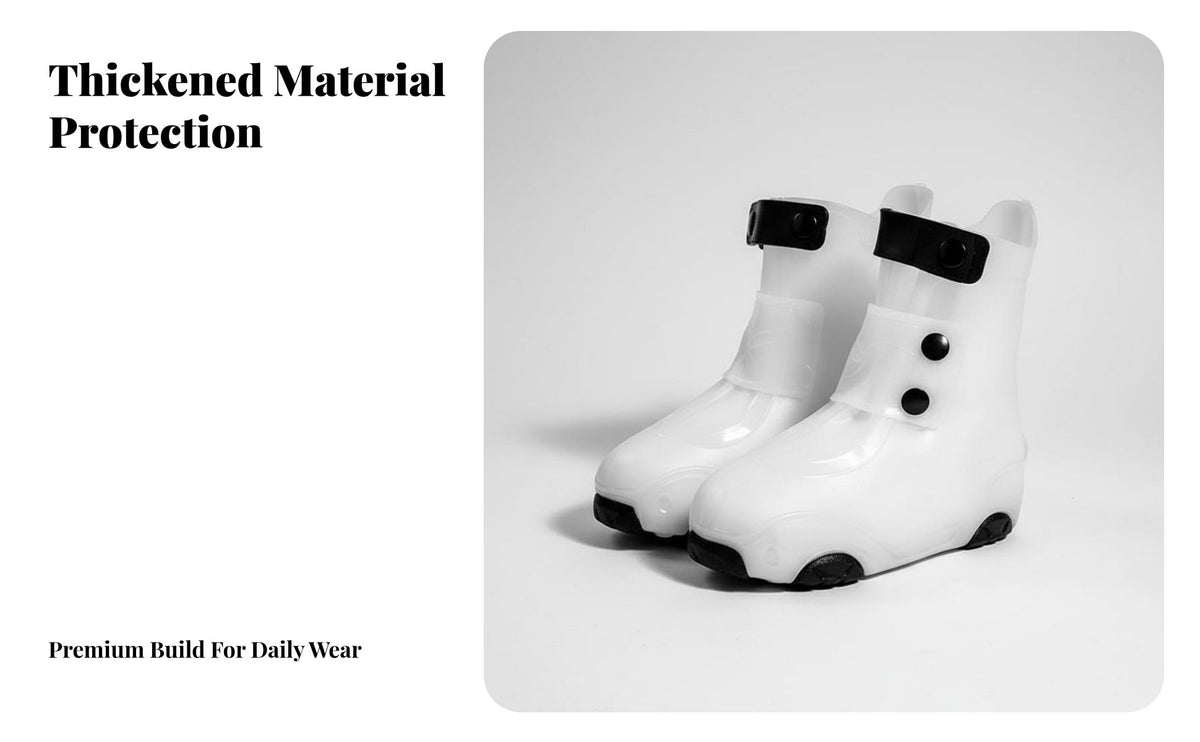 Waterproof Shoe Cover Sand-Resistant Silicone Rain Boot Cover Thickened Bottom Silicone Shoe Covers for Kids, Children, Rainy Days, Outdoor, Gardening
