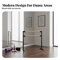 Home Practice Barre Non-Slip Feet Freestanding Practice Bar Easy Storage Portable Dance Bar for Adults, Beginners, Gym
