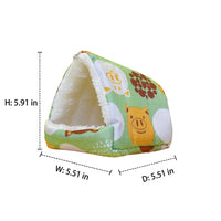 Winter Bird Hammock and Bird Warmer, Fleece Parrot Nest for Small Parakeets, Removable Bedding Nest with Two Entries and Hanging Clips