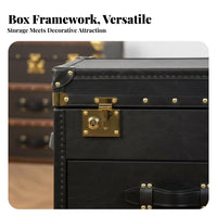 Suitcaseaesthetic End Table Vintage Design Bedside Storage Table British-in the design of