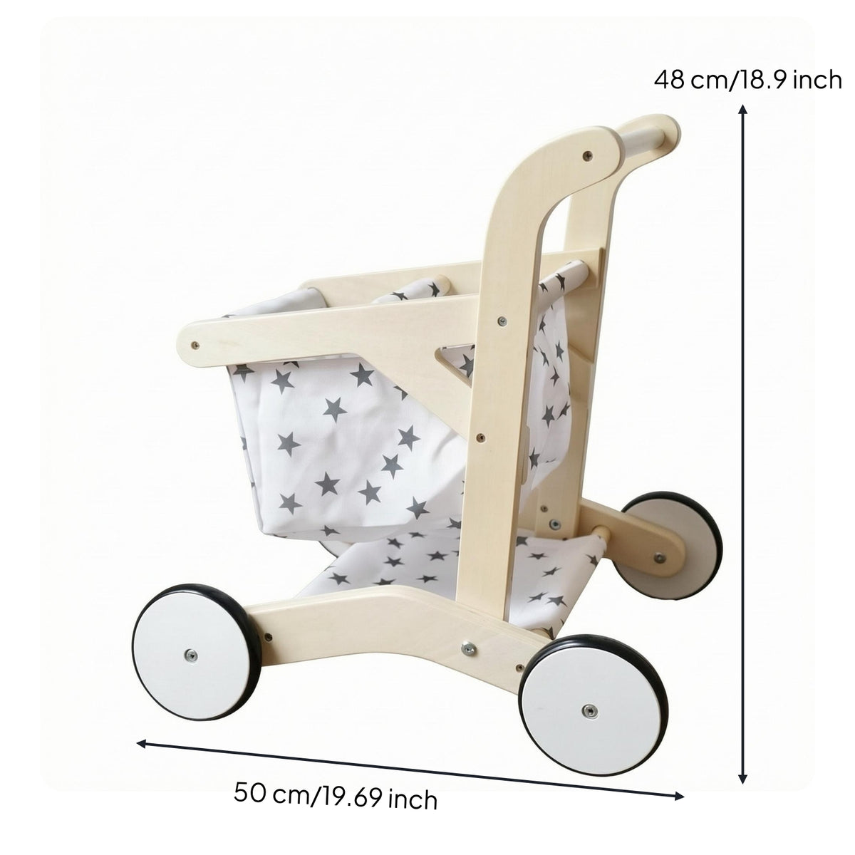 Pretend Play Shopping Cart Sturdy Children's Shopping Cart Toy Lightweight Kids Plaything