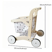 Pretend Play Shopping Cart Sturdy Children's Shopping Cart Toy Lightweight Kids Plaything