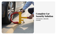 Visual Deterrent Anti-Theft Tire Lock Easy to Use Wheel Clamp Lock Weather Resistant for Parking Enforcement, Driveway, Long-Term Storage