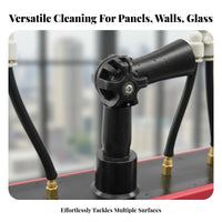 Multi-Functional Solar Panel Cleaning Brush Soft Bristles Solar Panel Cleaning Brush Kit Adjustable Angle Head Telescoping Window Washing Kit Long-Lasting Construction for Professional Cleaners, Maintenance Workers, RV Owners, Glass Panes, Outdoor
