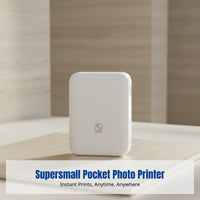Photo Printer, Portable Bluetooth Mini, Pocket Color Printer