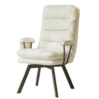 Comfortable Upholstered Armchair Ergonomic supportrest Adjustable Chaise Padded Seat Single Sofa Modern Design for Home Workers, Homeowners, Study Room, Bedroom, Apartment, book alcove