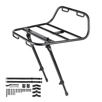Cycling Front Fork Cargo Rack Metal Front Bike Cargo Rack Universal Fit for Tourists, Commuters