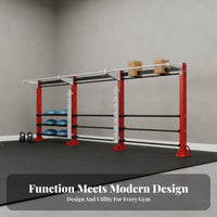 Kettlebell Storage Stand Large Capacity Multi-Tier Gym Rack Space Saving Fitness Equipment Organizer for Personal Trainers