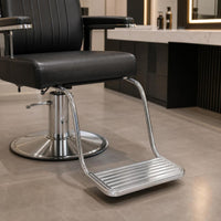 Salon Chair Footrest Replacement Barber Chair Footrest Hard-Wearing Metal Components for Barbers