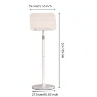 Floor Music Stand Height Adjustable Book Stand with Base Telescopic Floor Book Holder for Instrumentalists, Students, Home Study, Classroom, Office