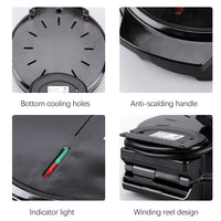 110V 7-Hole Donut Maker Breakfast Machine with Heating Tube