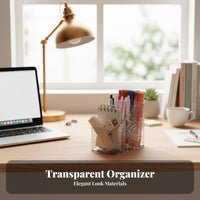 Clear Multi-Compartment organizer Space-Saving Clear Partitioned organizer for Dorm Room