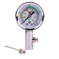 Two-Scale Scale Sports Ball Pressure Gauge Metal Body Ball Pressure Gauge Inflation Needle Release Valve