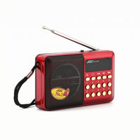 Portable Multiband Radio Push-Button Keypad Portable Frequency Modulation Radio