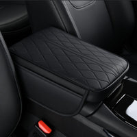 Car Armrest Cushion with Storage Pockets Quilted Car Armrest Pad with Storage Pockets Soft for Commuters
