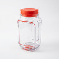 BPABPA-Free Salad Jar with Compartment Stain-Resistant Food Container Clear Reusable for Commuters, Office