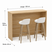 bar table with stools
