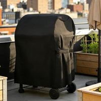 Grill Cover with Drawstring Waterproof Barbecue Cover with Handle Dustproof for Patio