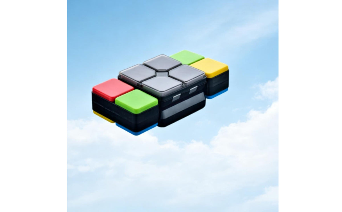 Pressable Pads Handheld Cube Game Voice Prompts Memory Handheld Cube Game Multi-Mode Music Puzzle Toy Speed Challenge