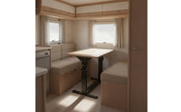 Folding Table Frame Space-Saving Table Leg with Locking Hinges Furniture Legs Compact for Recreational Vehicle Builders