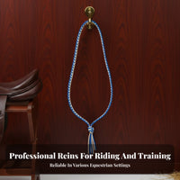 Braided Horse Neck Rope Crown Knot Finish Freedom Training Rope Horse Cordeo Tassel Embellishment Equestrian Neck Strap Colorful