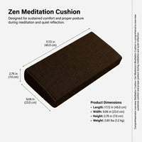 Meditation Cushion, Comfortable Floor Pillow Mat, Sloped Ergonomic Floor Cushion, Meditation Seat for Floor Seating, Japanese Meditation Pillow