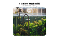 Aquarium Inflow Outflow Pipe Kit Rust Resistant Surface Skimmer Pipe Set Easy to Clean Canister Aquatic System Tube Set for Aquascapers, Planted Tank