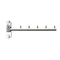 Folding Wall-Mounted Clothes Hanger Rack Rustproof Clothes Hanger Rack with Swing Arm Hardware Rust Resistant for Laundry Room
