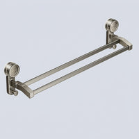 Sink Metal Towel Bar, Rotating Wall Mount Rack for Small Space Students, Damage Suction Cup Installation for Bathroom, Drying Storage Solution