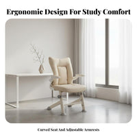 Lumbar Support Adjustable Ergonomic Chair Breathable Mesh Back Swivel Seat Easy Assembly Office Furniture for Students, Adults, Study Room, Workspace, Computer Desk