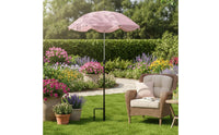 Adjustable Height Plant Protection Umbrella All-Weather Use Garden Stake Umbrella Water Repellent Miniature Sunshade Cooling Effect for Gardeners, Patio, Balcony