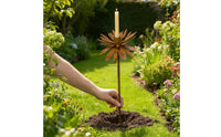 Garden Stake with Candle Cup Decorative Flower Garden Stake Easy to Use Yard Cup Holder for Patio