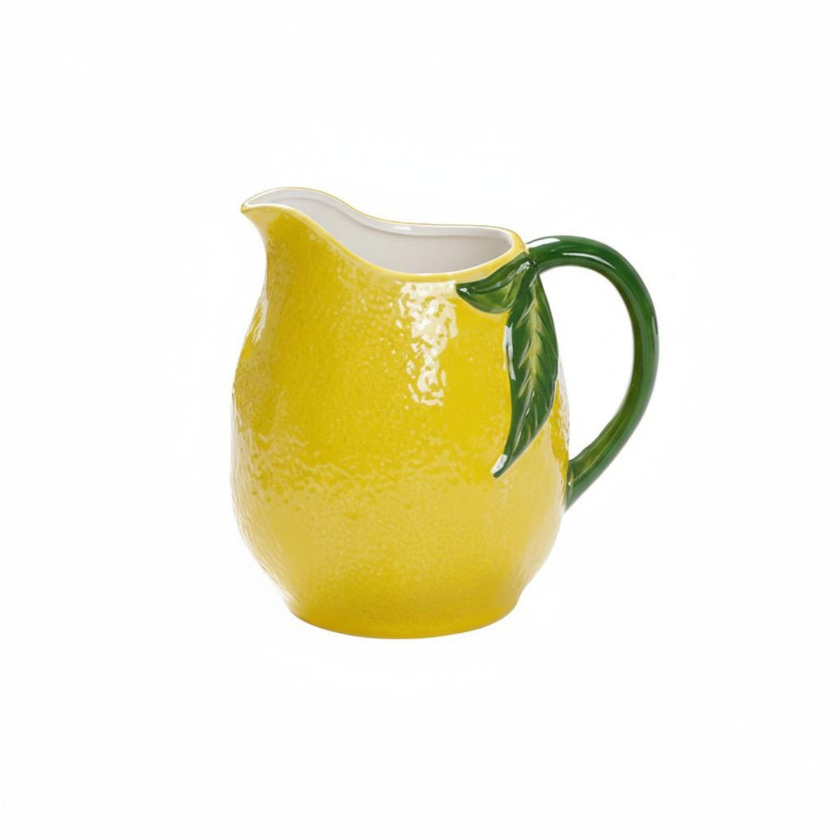 Hand-Painted Embossed Lemon Carafe Dishwasher Safe Large Capacity Water Pitcher High-Temperature Resistant for Families, Kitchen, Home Decor