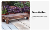 Weather-Resistant Slatted Wood Riser Bench long-lasting and Sturdy Plant Stand adaptable Garden Furniture Elevated Design for Gardeners, householders, Gift Givers, Balcony, Indoors, Living Room, Bedroom