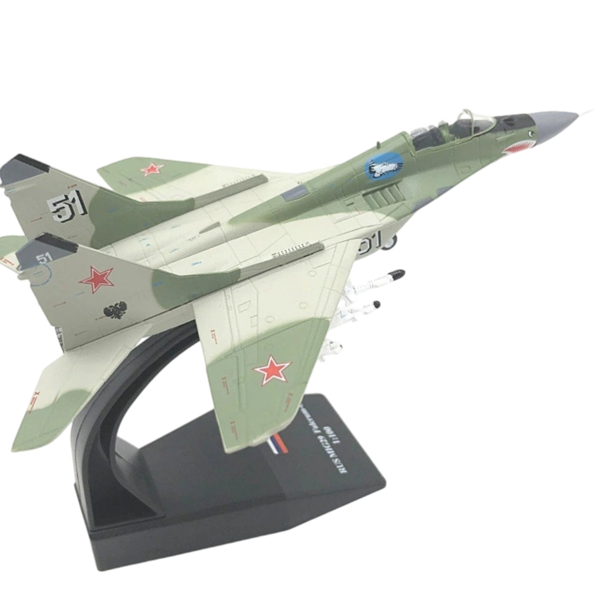 MiG-29 Fighter Plane with Display Stand for Desk, Office, Collectors
