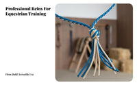 Braided Horse Neck Rope Crown Knot Finish Freedom Training Rope Horse Cordeo Tassel Embellishment Equestrian Neck Strap Colorful