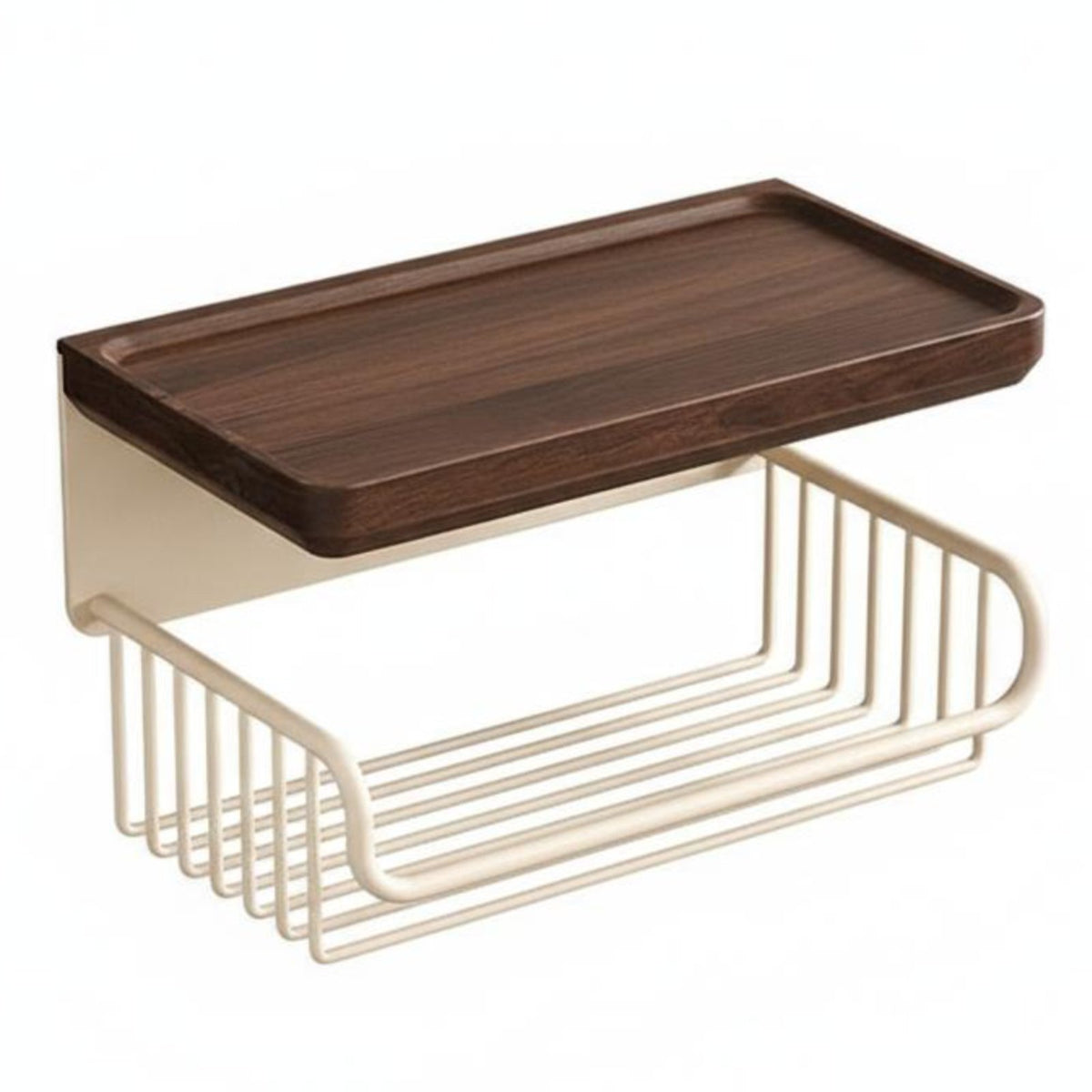 surfaceMounted Tissue Box with Shelf Multi-Functional Storage for Powder Room, RV