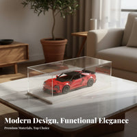 Acrylic Display Box High See-Through Quality Clear Acrylic Display Case Sturdy Construction Transparent Showcase Case for Collectors