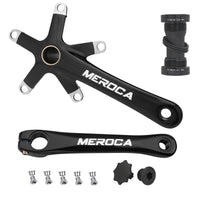 Crankset with Five-Bolt Chainring Mount Unibody Folding Bike Crankset Low-Profile Crank Arms for Cyclists