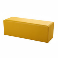Easy to Clean Upholstered Rectangular Stool Sturdy Construction Soft Bench Wear-Resistant children's Furniture Colorful Options for Toddlers, Teachers, Parents, Kindergarten, Early Learning Facility, Hallway, Waiting Room