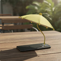 Adjustable Phone Umbrella with Adhesive Base Compact Mini Umbrella with Flexible Stem Portable Shade Lightweight for Streamers