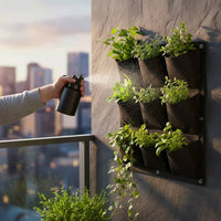 Vertical Planter Bag Reinforced Edges Wall Planter Simple to Install to Mount