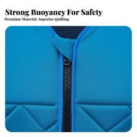 Aquatic Activities Vest Lightweight Aquatic Activities Protective Vest Sleeveless Flotation Aid Ergonomic Fit Fastener Ed
