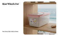 Moisture-Proof Rice Storage Bin Flip-Top Lid Rice Storage Container Airtight Seal for Pantry